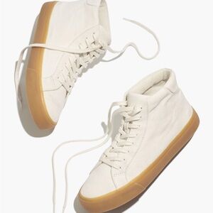 MADEWELL Sidewalk High-Top Sneakers in Recycled Canvas 8.5